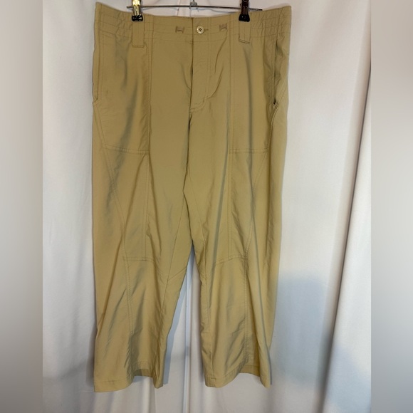 Patagonia Pants Womens 10 Khaki Intercontinental Capri Drawstring Hiking - Picture 6 of 6